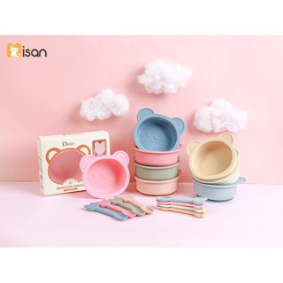 /missan/ bát + thìa silicon ăn dặm cho bé 4m+