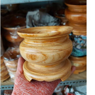 Bát nhang -lư hương cao cấp gỗ gõ nguyên khối đk 12 -14-16-18-20cm mmm