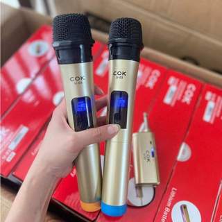 Micro Không Dây COK U-03 (2 mic) Micro Chuyên Dành Cho Mọi Loa Kéo Và Âm Ly Lỗi Đổi Mới Trong 7 Ngày