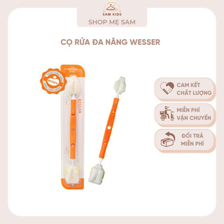 Cọ rửa bình sữa dụng cụ vệ sinh bình sữa đa năng wesser - sam kids
