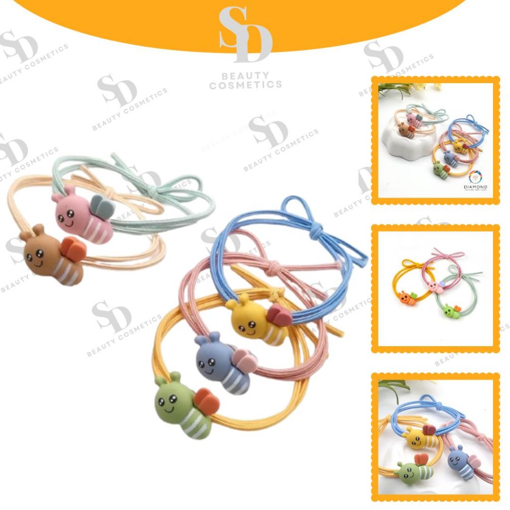 Dây Thun Cột Tóc Mẫu Ong SD12 - Chun Buộc Tóc - Thun Buộc Tóc