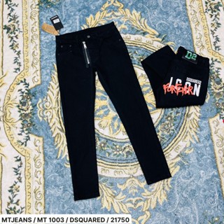 [ Hàng New 2023 ] Quần Jean Dsquared2 icon Forever khóa lệch Đen trơn LA 1-1 on web