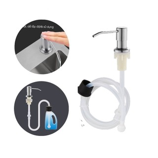 Bộ Vòi Nhấn Nước Rửa Chén Nối Bình Xà Bông Vòi Xịt Nước Gắn Chậu Rửa Chén Bát