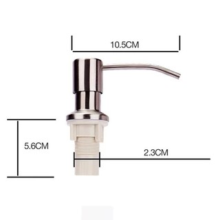 Bộ Vòi Nhấn Nước Rửa Chén Nối Bình Xà Bông Vòi Xịt Nước Gắn Chậu Rửa Chén Bát