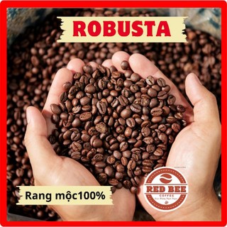 Cafe hạt Robusta, cafe hạt nguyên chất rang mộc 500g