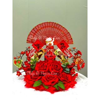 Set phụ kiện trang trí tháp bánh nước BN02 (Tặng kèm 1 keo nến)