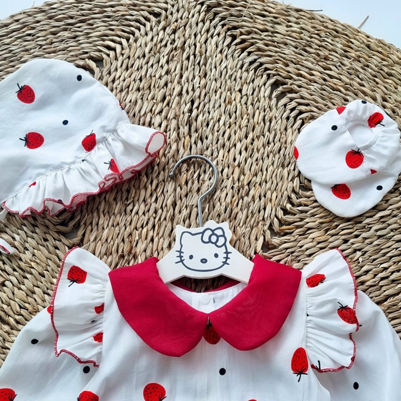 Body Hanbok Dài Tay 𝐍𝐇𝐈́𝐌 𝐗𝐔̀ 𝐊𝐈𝐃𝐒 Cho Bé Gái Sơ Sinh, Đầy Tháng, Thôi Nôi, Sinh Nhật B046