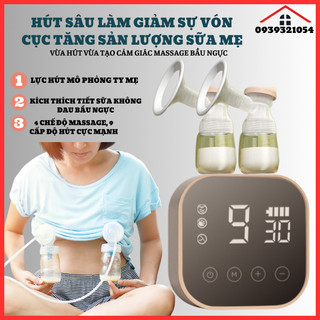 Máy hút sữa điện đôi 9 cấp độ hút, máy hút sữa không dây cầm tay RH318BB, Dụng cụ hút sữa rảnh tay