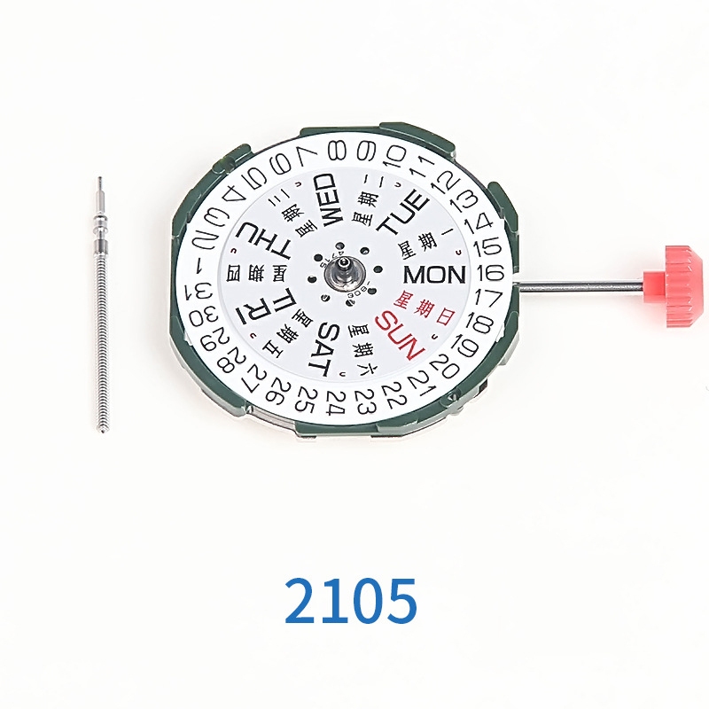 Máy đồng hồ Miyota 2105 quartz movement lịch thứ ngày