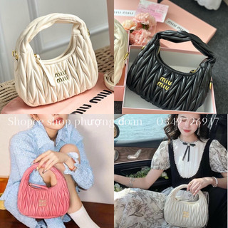 Túi xách tay Miu Miu cong size 20cm Full Box HÀNG LOẠI 1