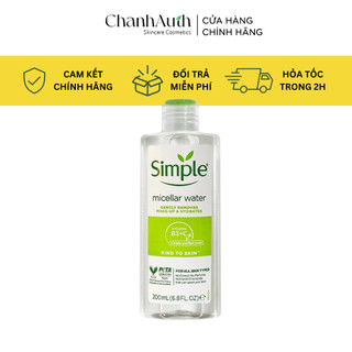 Nước tẩy trang Simple Micellar Cleansing Water 200ml