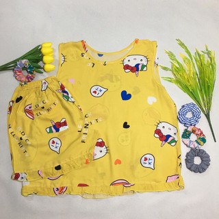 Đồ bộ đùi tay sát nách Lanh (Tole) Size 3 (Từ 60kg-70kg).