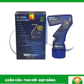 Viên Uống Giảm Cân 7 Day Slim Nhập Khẩu Mỹ (30 Viên) - Giấy Cam Kết chính hãng