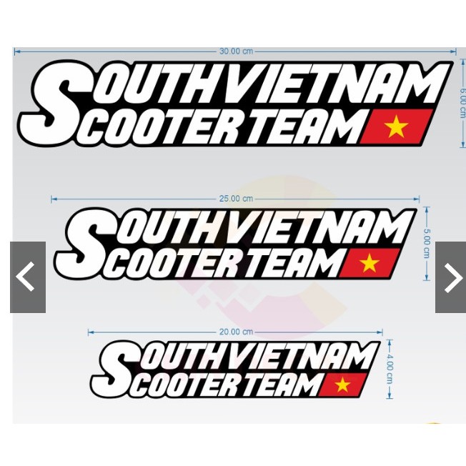 Tem logo southvietnam scooter team