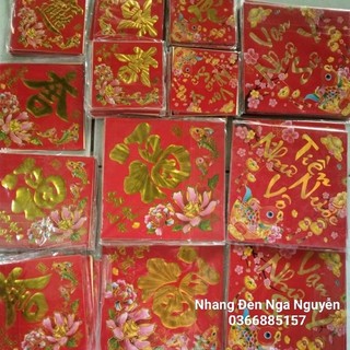 Giấy dán dưa, bưởi decal trang trí Tết có sẵn keo