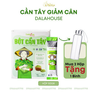 Bột cần tây Dalahouse , hỗ trợ tiêu mỡ, đánh bay mỡ thừa sau sinh, giúp bạn thon gọn dáng vóc ( Hộp 20 gói )