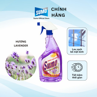 Nước Lau Kính Sumo 850ml Hương Lavender, Lau Kính Ô Tô, Lau Kính Bàn Ăn, Kính Hai Mặt Hồ Cá