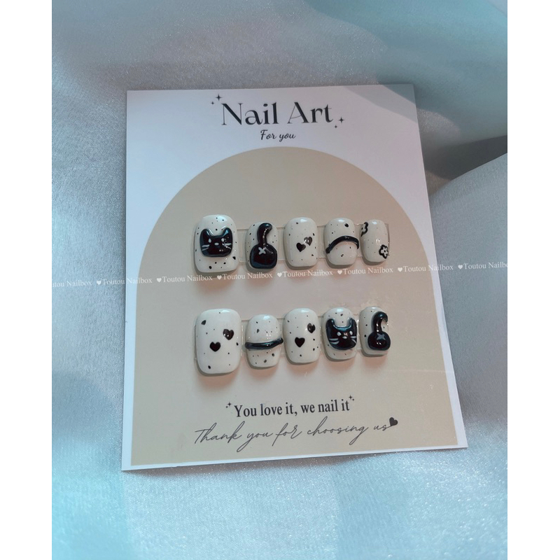 NAILBOX THIẾT KẾ NAILBOX HÌNH MÈO