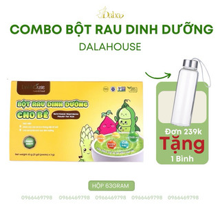 Bột rau củ ăn dặm cho bé từ 6 tháng tuổi (Combo 21 gói ăn dặm - Hộp 63gram)