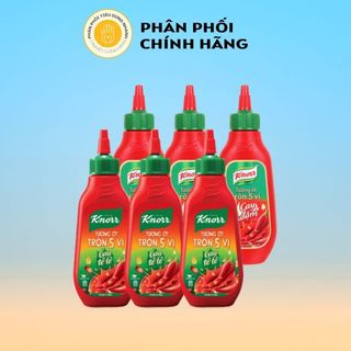 Combo 3 Chai Tương ỚT Knorr Tròn 5 Vị 220g