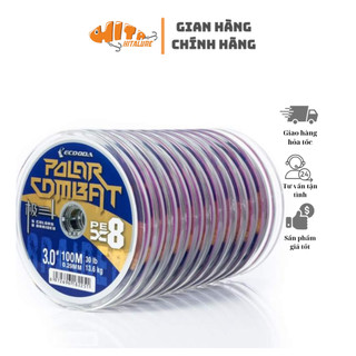 Dây Pe câu cá dây dù siêu bền Ecooda Polar Hita Lure phân phối