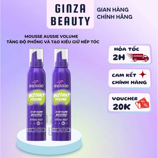 Mousse Aussie Volume giữ nếp phồng tóc, keo xịt tạo kiểu dưỡng tóc Aussie 170g