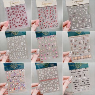 Sticker nổi 5D sticker lụa dán móng trang trí nail siêu đẹp mẫu mới