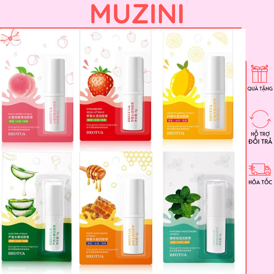 Son Dưỡng Môi Dưỡng Ẩm Bù Nước Chống Nứt Khô Son Dưỡng Môi Cho Phụ Nữ Muzini Sd04 V4