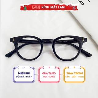 Gọng kính cận tròn chữ V chất liệu nhựa chắc chắn siêu bền LANI 5345 lắp mắt cận có độ theo yêu cầu