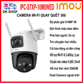Camera IP Wifi Imou Cruiser Dual IPC-S7XP-10M0WED 10MP | IPC-S7XP-8M0WED 8MP | IPC-S7XP-6M0WED 6MP - Xoay 360 Độ