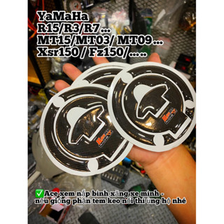Tem dán nắp bình xăng R15 mt15 R3 R7 mt15 xsr150