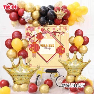 Set bóng year end party, set bóng tiệc tất niên, happy new year