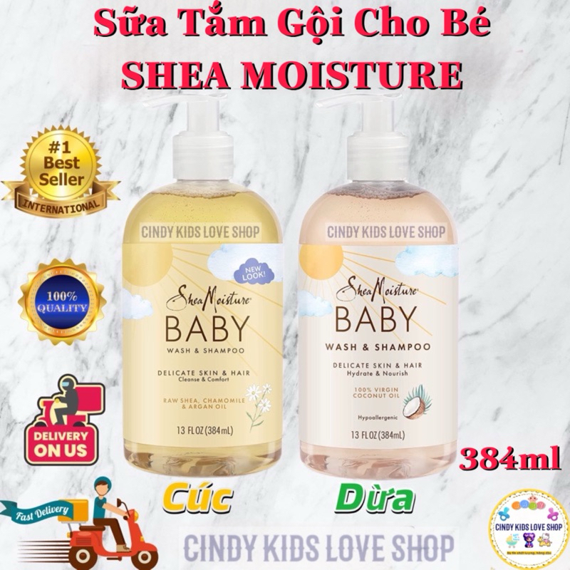 Sữa tắm gội Shea Moisture cho bé