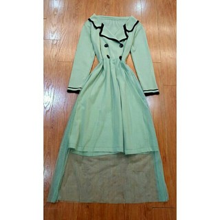 Đầm màu xanh bạc hà sz L
