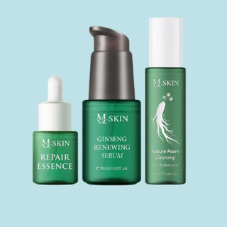 Combo tái tạo da Sâm Cau Rừng MQ Skin gồm serum tái tạo + Serum phục hồi + Sữa rửa mặt