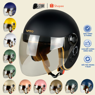 Mũ Bảo Hiểm 3/4 Có Kính A317 - Bảo Hành Chính Hãng 24 Tháng