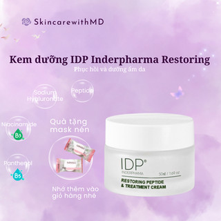 Kem dưỡng phục hồi và dưỡng ẩm cao cấp IDP Inderpharma Restoring 50ml