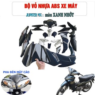 Bộ vỏ nhựa Màu Xanh nhớt Loại Mắt Cáo  cho xe JUPITER MX Yamaha - TẶNG TEM XE LUÔN