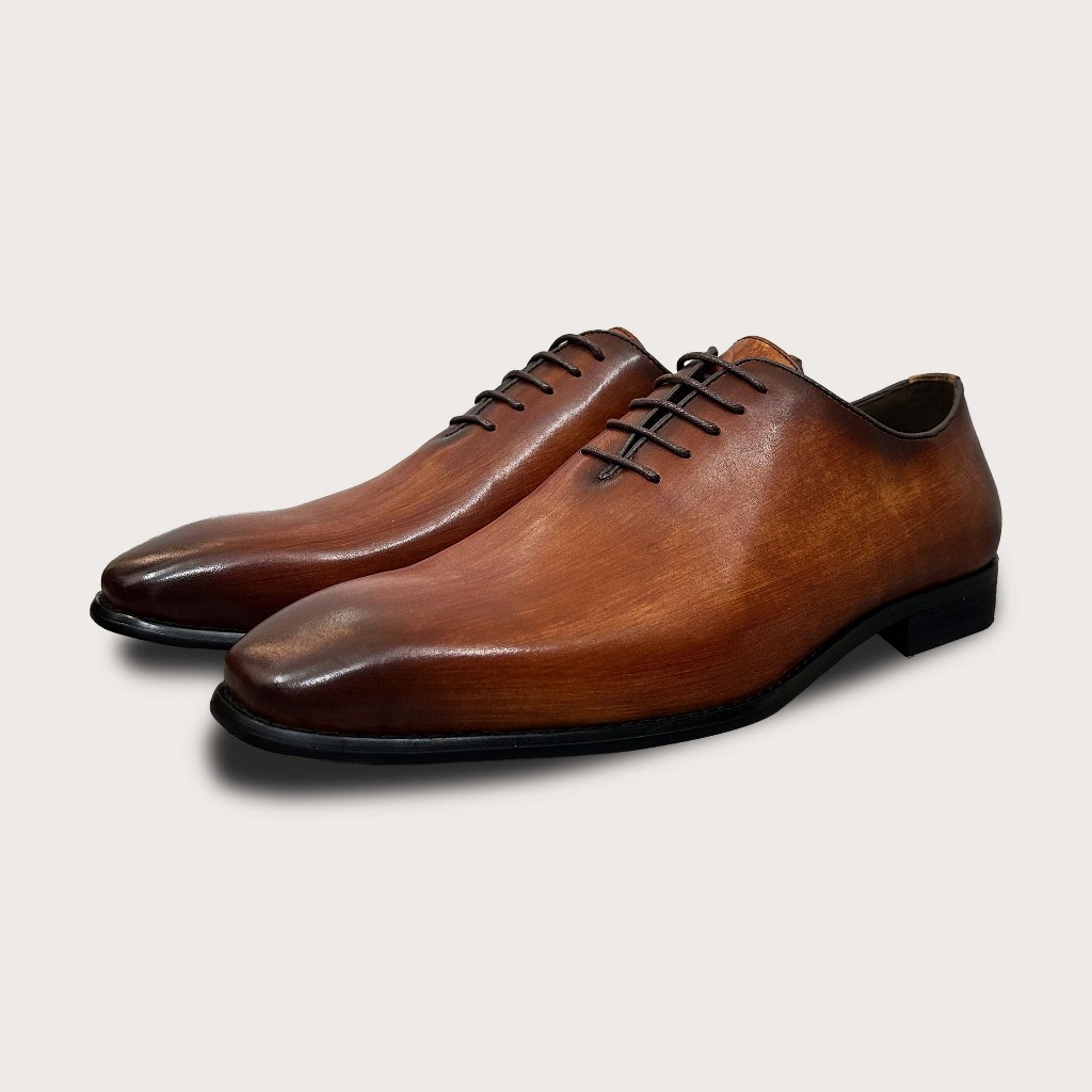 Giày Homme Dallington - Classic Oxford Italian Leather Patina Shoes