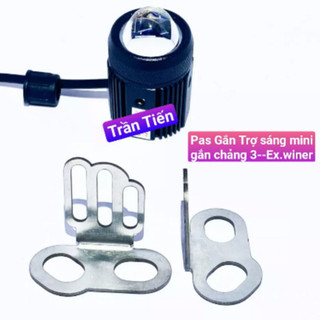 Pat gắn trợ sáng bi mini ngay ốc chân phuộc
