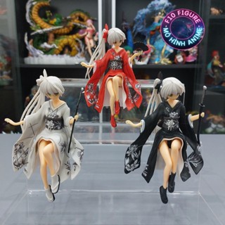 Mô hình nhân vật Kasugano Sora mỹ nữ cầm kiếm múa quạt cao 14cm