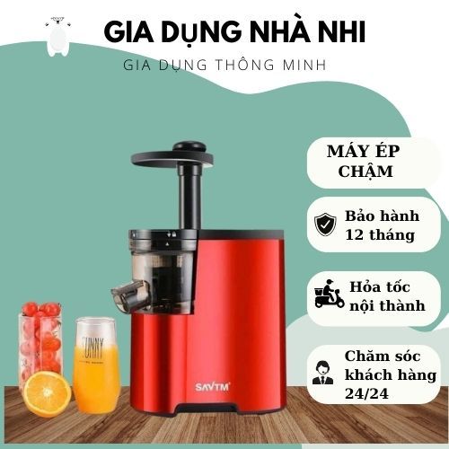 Máy ÉP Trái Cây/ Máy Ép Chậm SAVTM JE07 Hàng Cao Cấp Siêu Bền, Siêu Tiện Lợi - Bảo Hành 1 Đổi 1