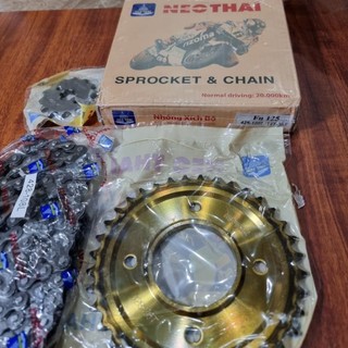 Bộ nhông xích xe máy fu125 hiệu neothai