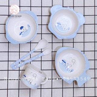 Bát, thìa, cốc ăn dặm beiner chất liệu melamine an toàn tuyệt đối