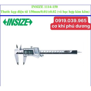 Thước kẹp điện tử insize 150mm/0.01/±0.02 / thước cặp insize 1114-150a