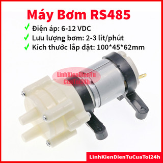 Máy bơm rs385 5-12vdc siêu khỏe , dây to, tản nhiệt nước, nguồn cấp điện