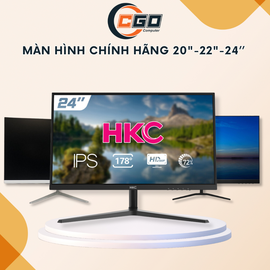 Màn Hình Máy Tính Cây Để Bàn 20", 22", 24" Inch Độ Phân Giải FullHD 1920 x 1080 Chơi Game Thiết Kế Đồ Họa - CGO Computer | BigBuy360 - bigbuy360.vn