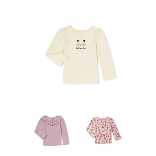 Áo dài tay bé gái xuất dư phối yếm size 12m-5y