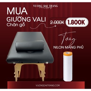 Giường Vali chân gỗ, giường gấp gọn chắc chắn, giường chuyên dụng cho spa, phun xăm thẩm mỹ .