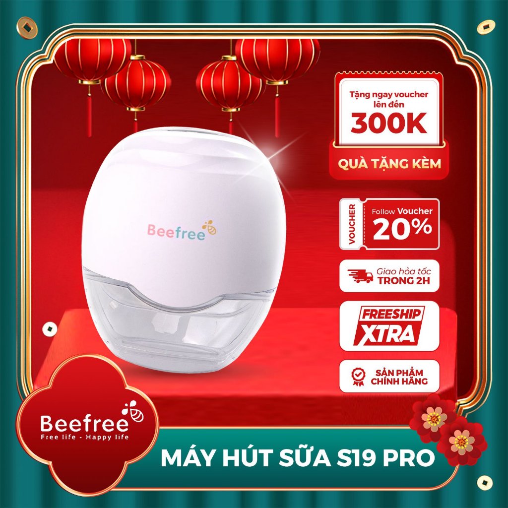 Máy Hút Sữa Không Dây Beefree S19 Pro Công Nghệ Nhật Bản Siêu Nhỏ Gọn Tiện Lợi